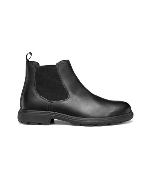 Geox stivaletti in pelle con elastico laterale