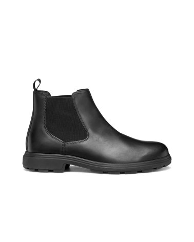 Geox stivaletti in pelle con elastico laterale