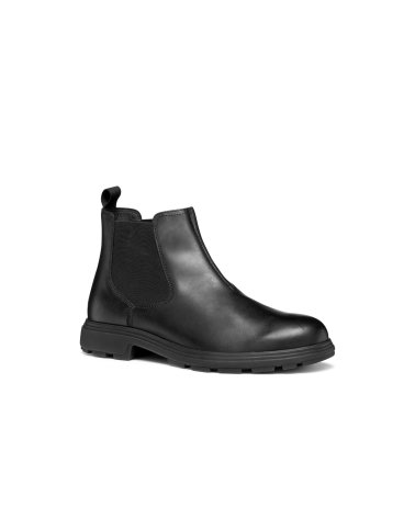 Geox stivaletti in pelle con elastico laterale