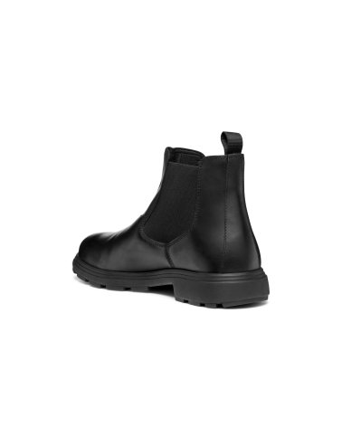 Geox stivaletti in pelle con elastico laterale
