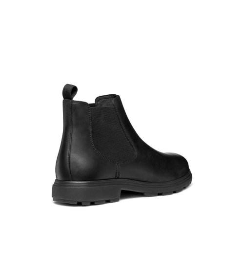 Geox leather ankle boots with side elastic