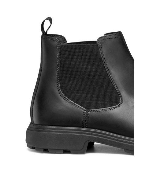Geox stivaletti in pelle con elastico laterale