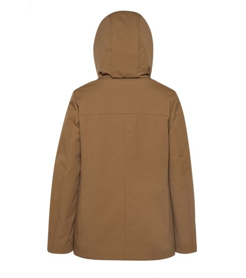 Cappotto Geox con cappuccio e zip frontale