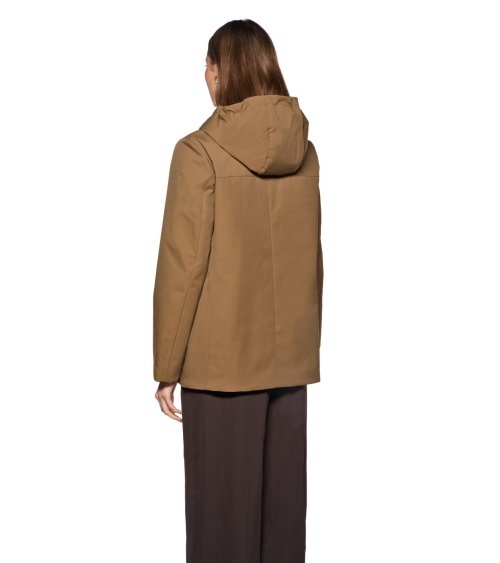 Geox coat with hood and front zip
