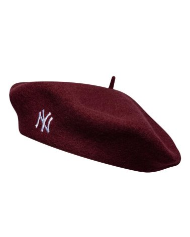New Era beret hat with embroidered NY logo