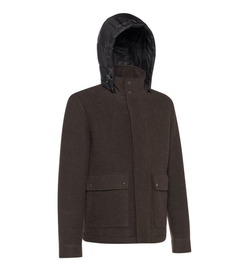 Geox abrigo con capucha y botones