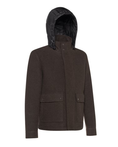 Geox cappotto con cappuccio e bottoni