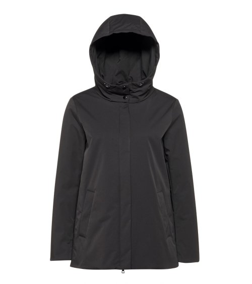 Cappotto Geox con cappuccio e zip frontale