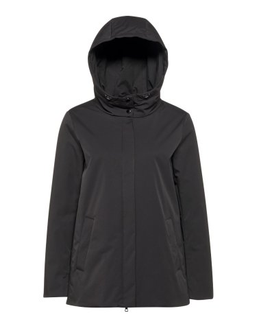 Cappotto Geox con cappuccio e zip frontale