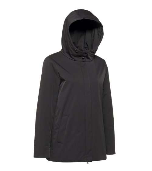 Cappotto Geox con cappuccio e zip frontale