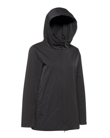 Manteau Geox avec capuche et fermeture éclair frontale