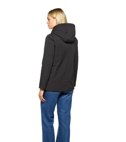 Manteau Geox avec capuche et fermeture éclair frontale