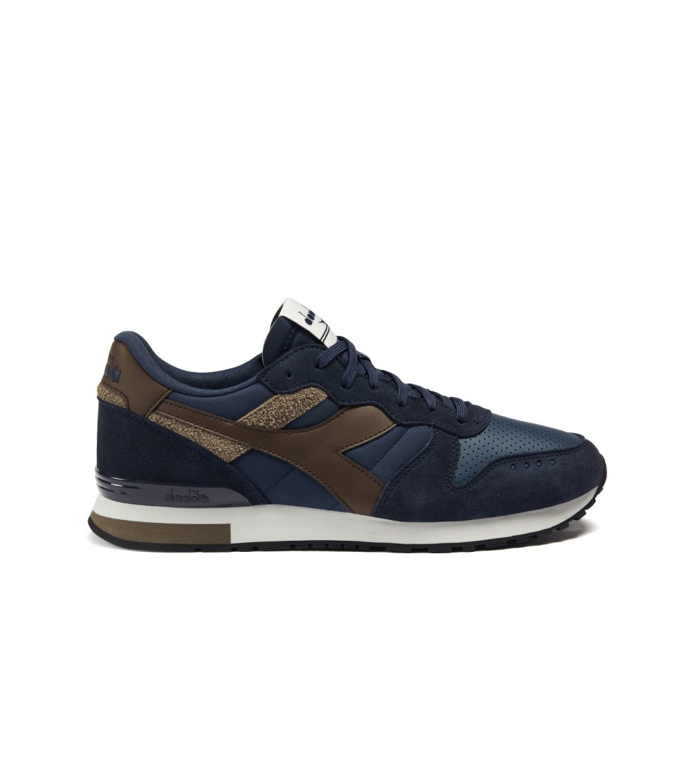 Baskets hautes Diadora en daim et tissu