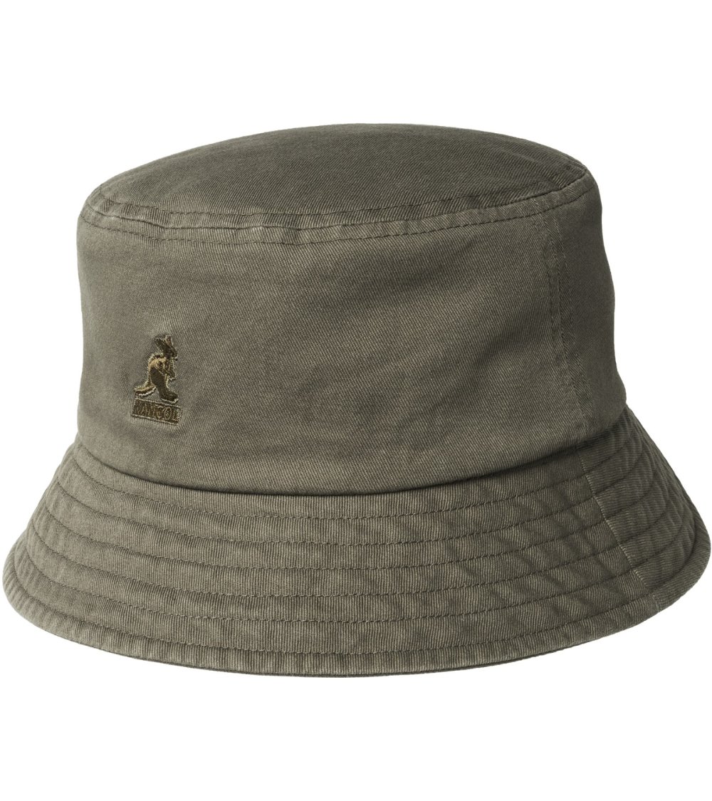 Kangol sombrero bucket de tela lavada