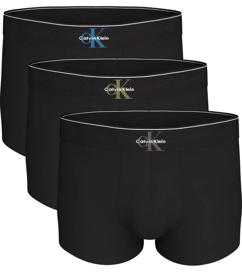 Calvin Klein Graphic Monogram Cotton Stretch Bóxers Pack de 3 | Fuix