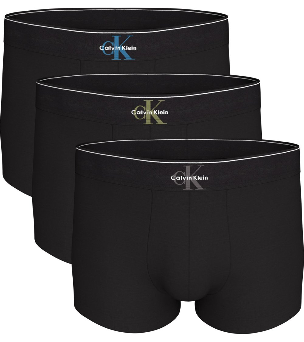 Calvin Klein Graphic Monogram Cotton Stretch Boxershorts 3er-Pack | Fuix
