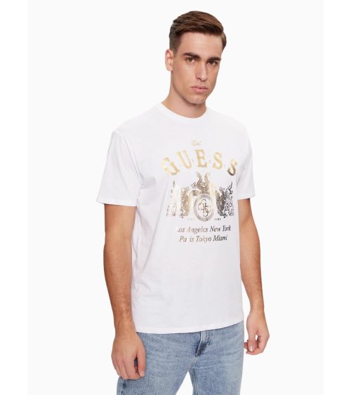 T-shirt Guess con grafica triangolare frontale