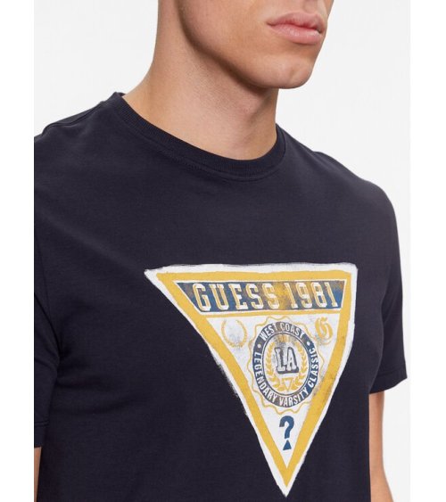 Guess T-Shirt mit dreieckiger Frontgrafik