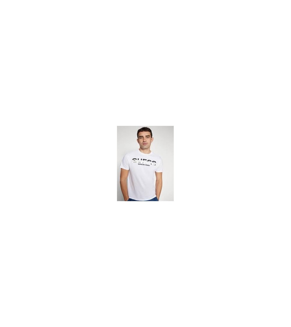 Guess T-shirt à manches courtes avec logo frontal