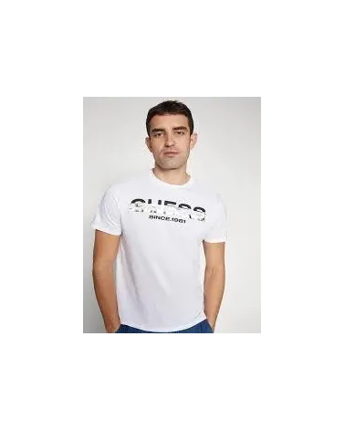 Guess T-shirt à manches courtes avec logo frontal