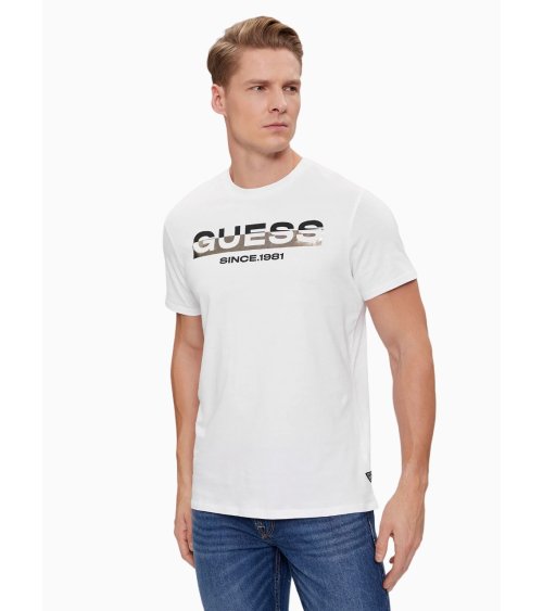 Guess camiseta de manga corta con logo frontal