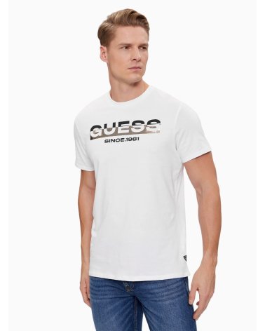 Guess camiseta de manga corta con logo frontal