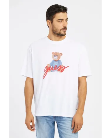 Guess T-shirt with Bear Print Short Sleeve
