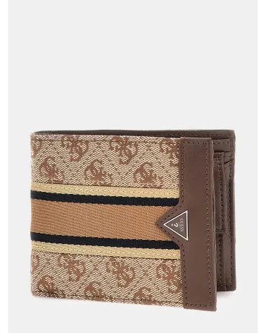 Guess slim wallet with flap closure