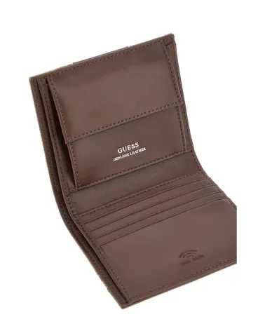 Guess slim wallet with flap closure