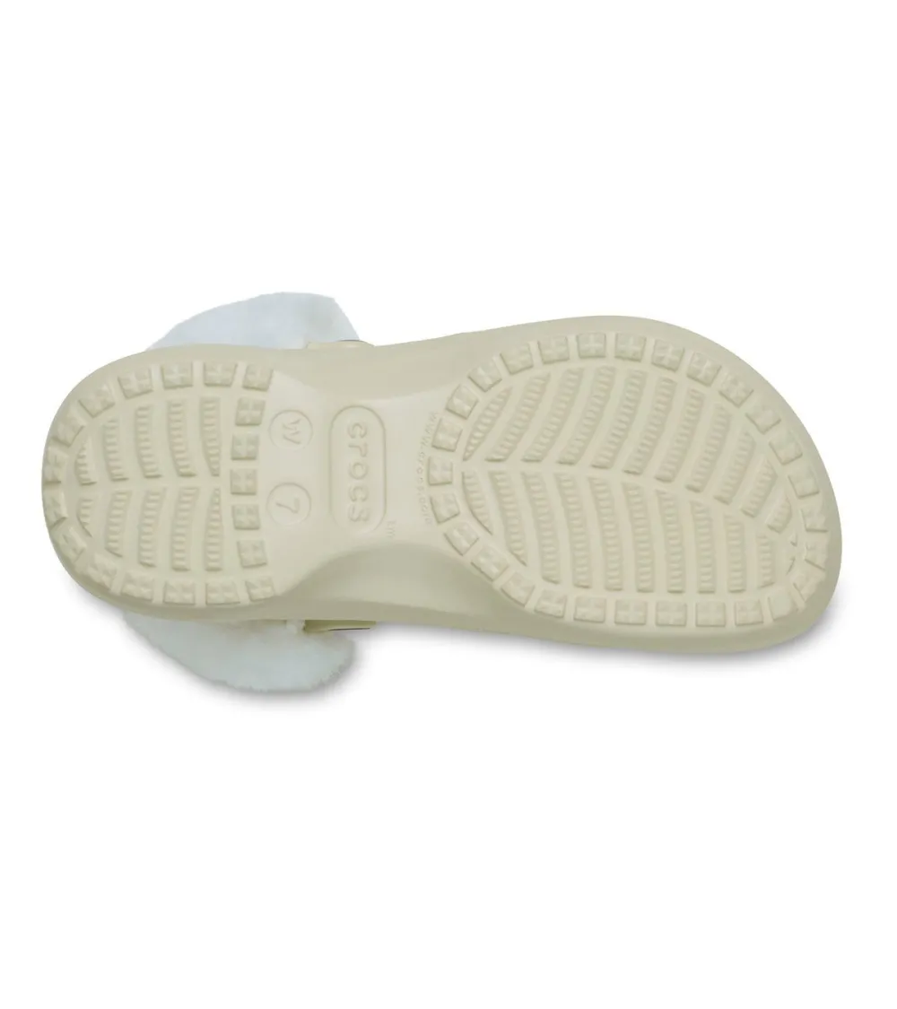 Crocs lined strap slippers