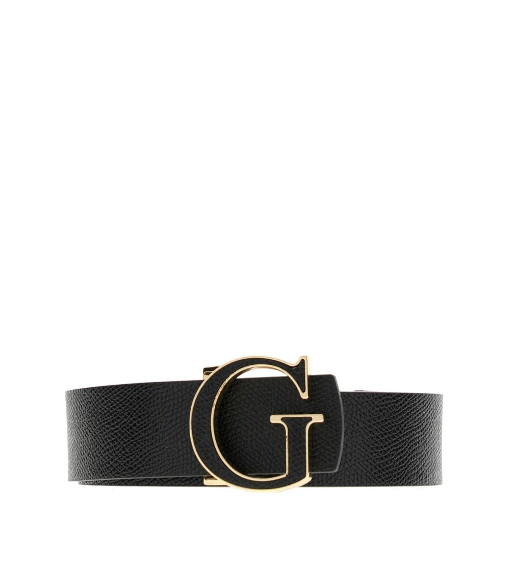 Guess belt with logo buckle in synthetic material