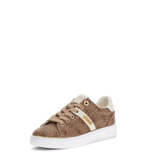 Guess baskets basses Britz avec logo et lacets