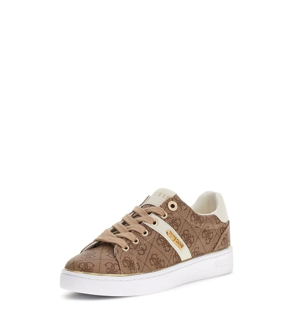 Guess baskets basses Britz avec logo et lacets