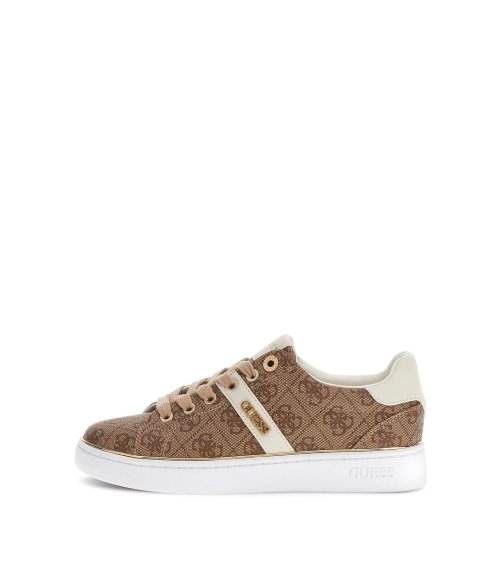 Guess sneakers basse Britz con logo e lacci