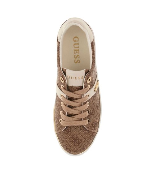Guess baskets basses Britz avec logo et lacets