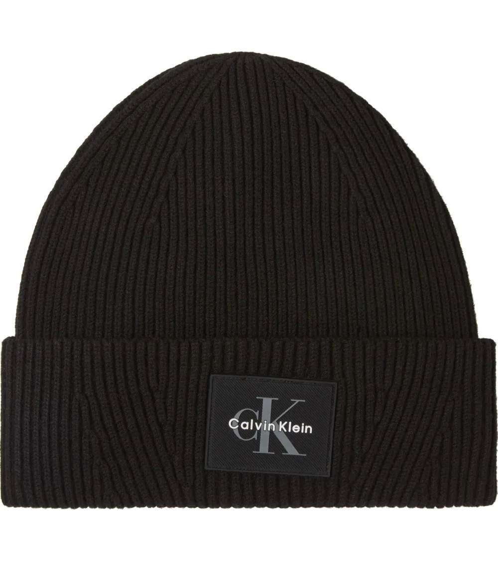 Calvin Klein Bonnet Côtelé Logo