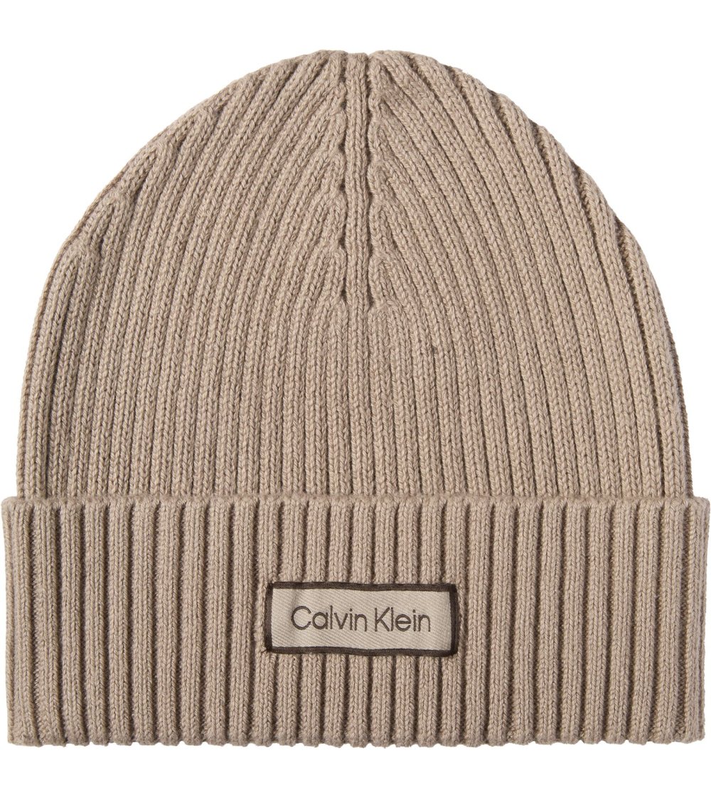 Calvin Klein bonnet en maille côtelée