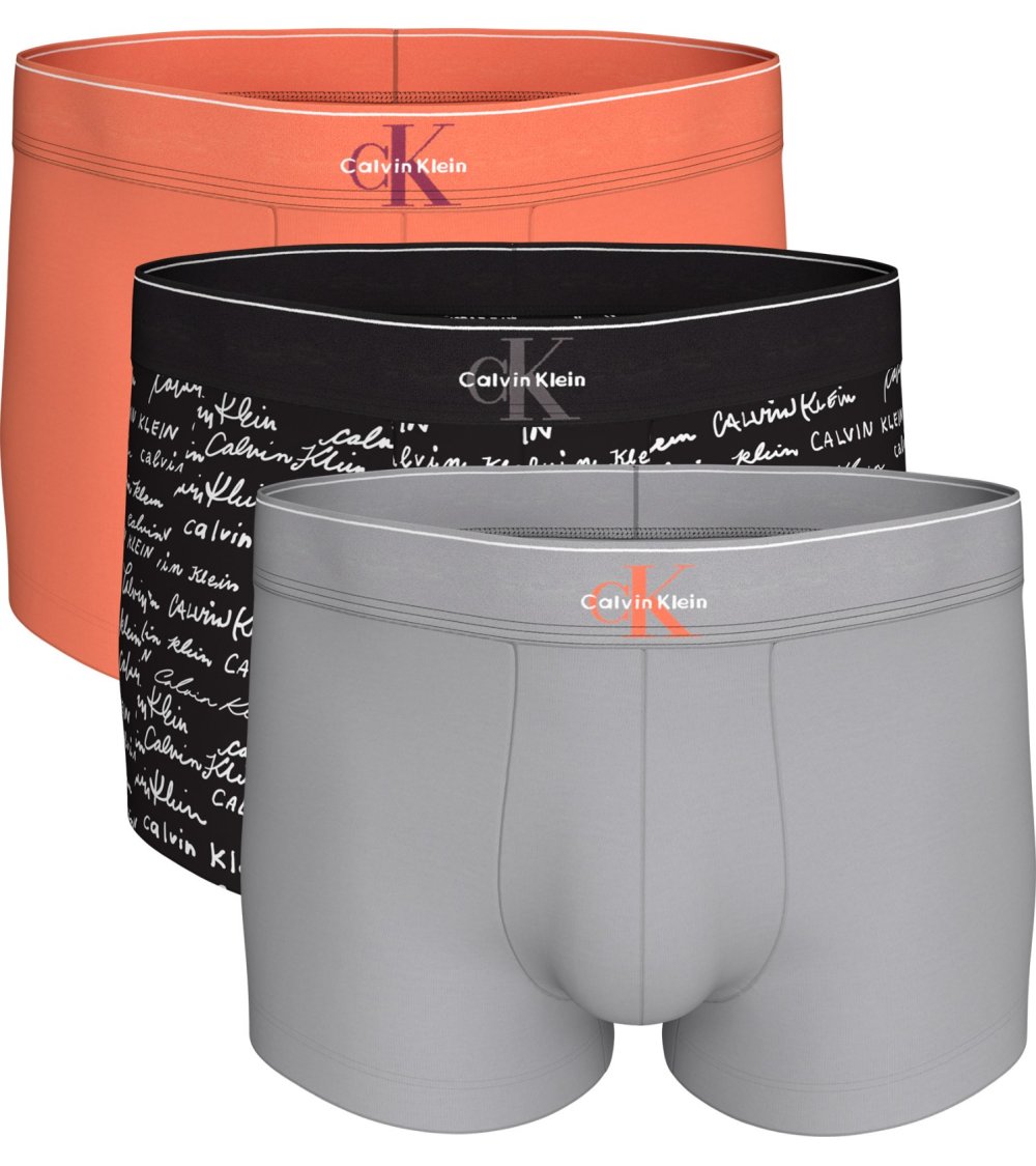 Calvin Klein Graphic Monogram Cotton Stretch Bóxers Pack de 3 | Fuix