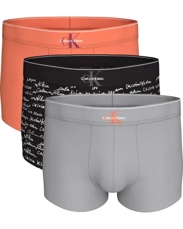 Calvin Klein Graphic Monogram Cotton Stretch Bóxers Pack de 3 | Fuix