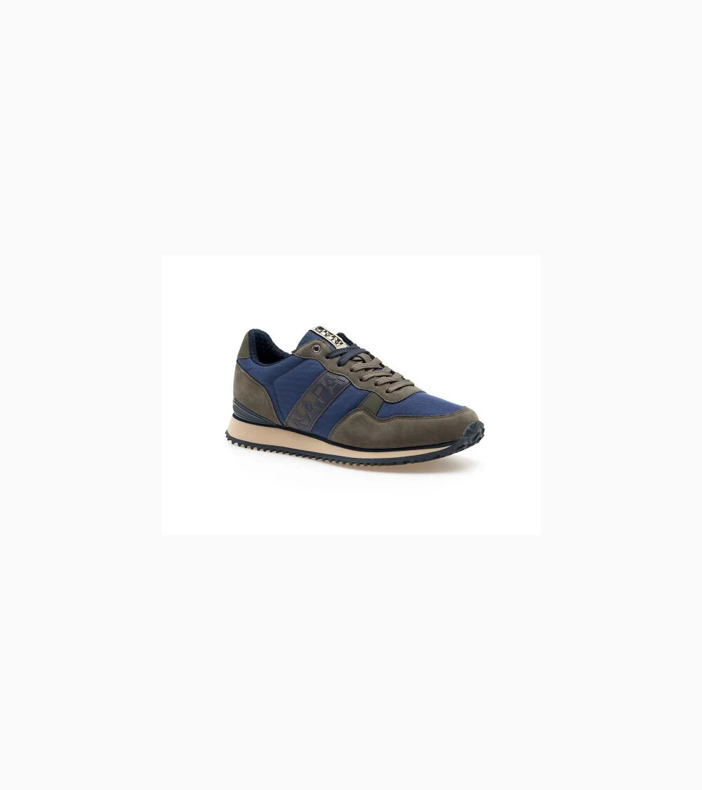 Napapijri hohe Sneakers aus Stoff und Wildleder