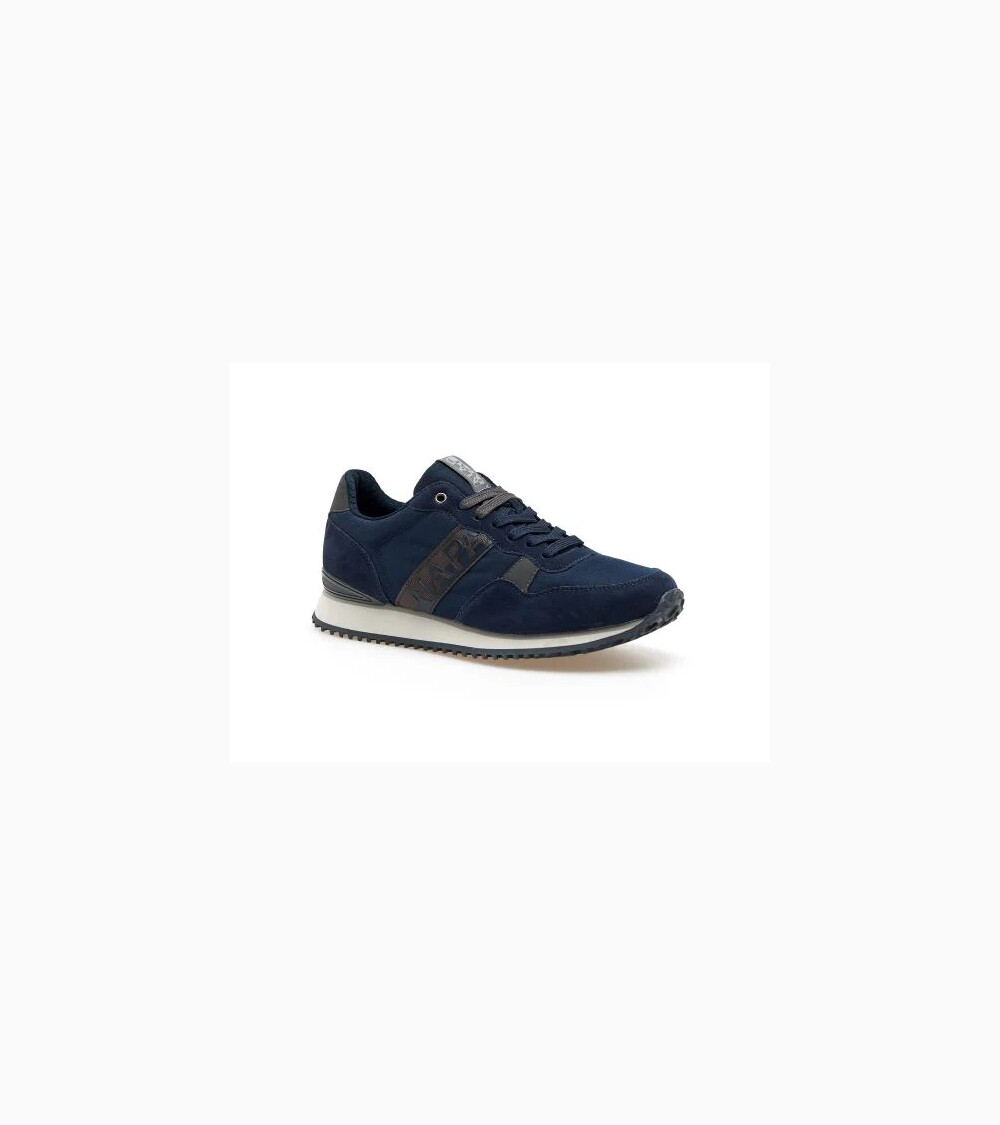 Napapijri high sneakers in fabric and suede