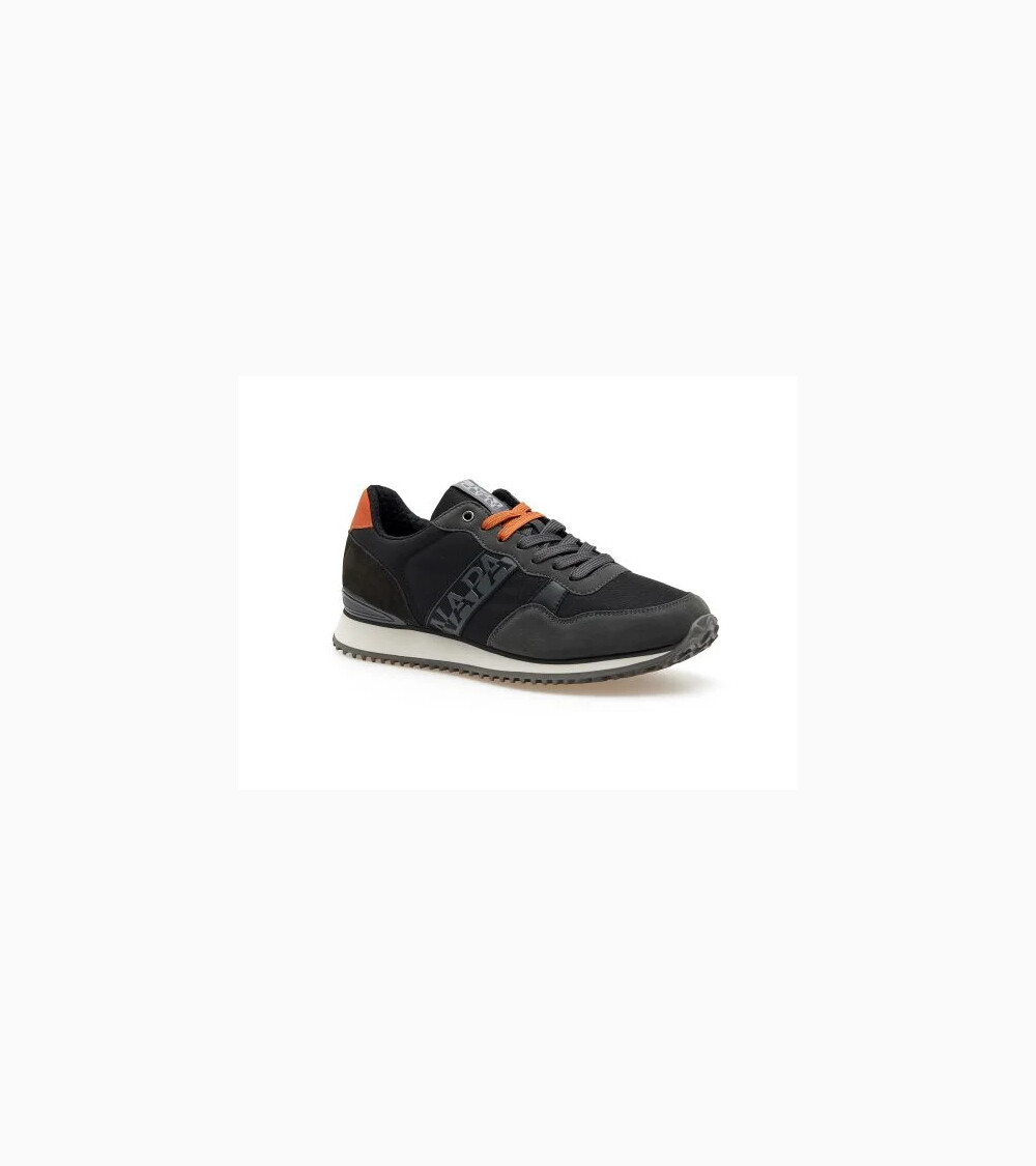 Napapijri high sneakers in fabric and suede