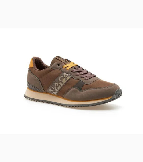 Napapijri hohe Sneakers aus Stoff und Wildleder