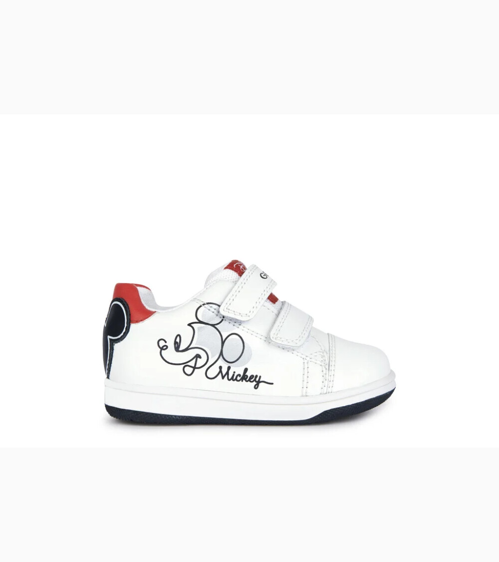 Geox low sneakers with hook and loop closure