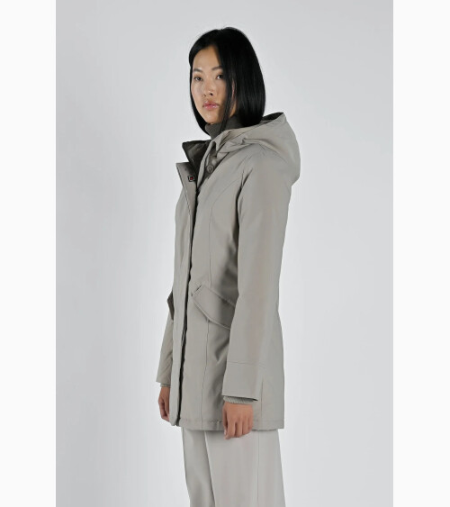Canadian cappotto con cappuccio e zip