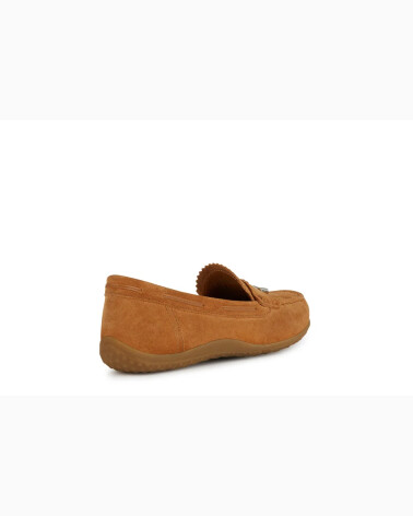 Geox D Vega Moc A leather loafers