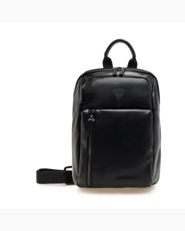 Sac à dos en cuir Blauer avec poche frontale