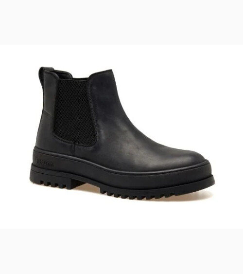 Blauer sneakers montants en cuir
