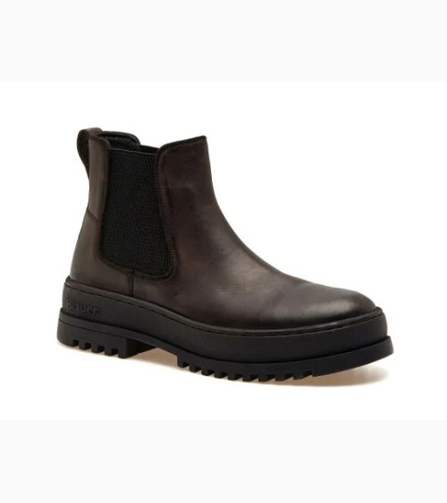 Blauer sneakers montants en cuir