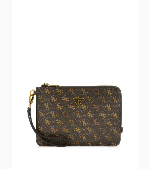 Guess pochette monogram avec zip